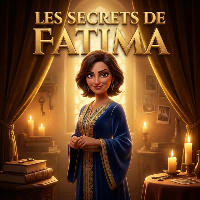 Livre personnalisé pour une femme : Fatima Secrets, illustration 3D
