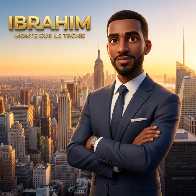Livre personnalisé pour un homme : Ibrahim Promotion, illustration 3D