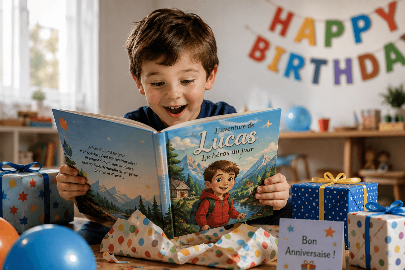 Idée cadeau anniversaire enfant : et s'il devenait le héros de son histoire ?