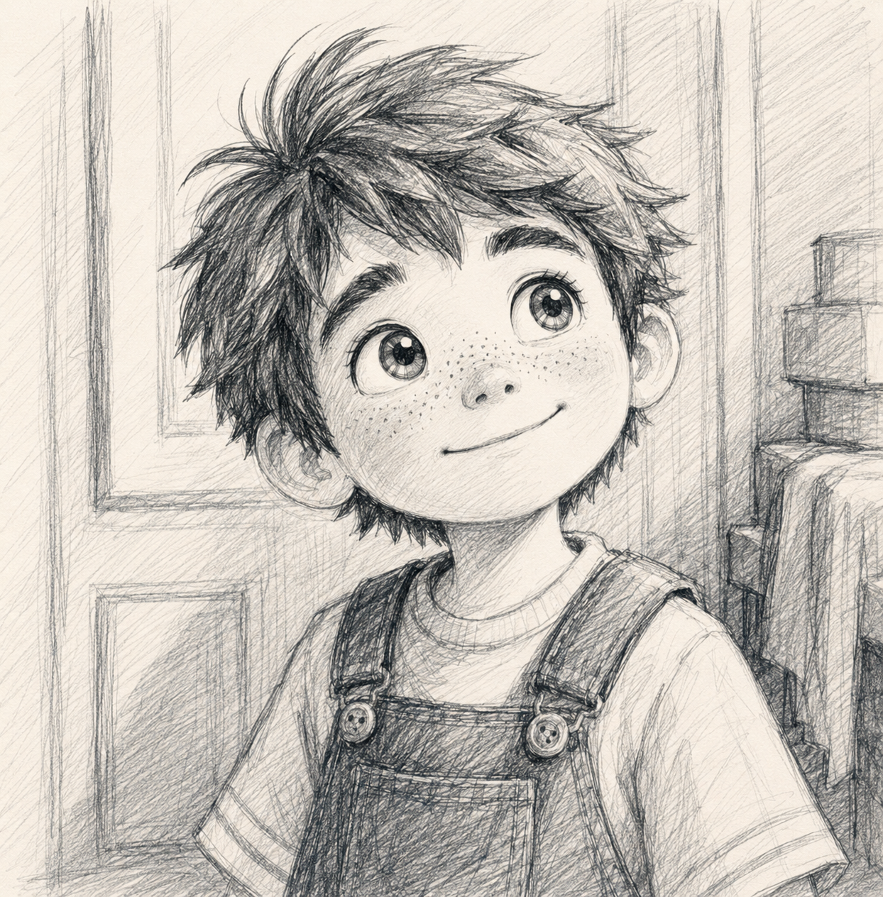 Illustration finale dans le style Esquisse